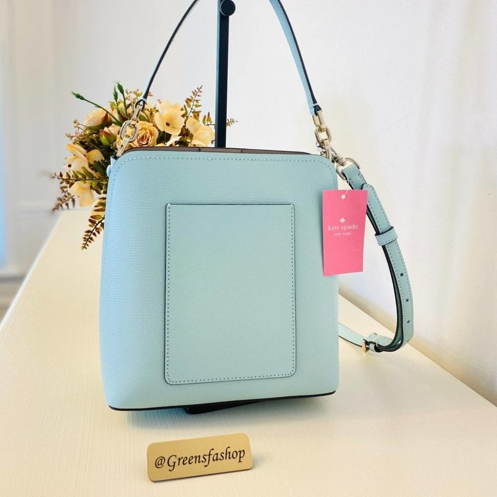 Kate spade Purse & wallet  Darcy Black Small Bucket Bag Crossbody blue - Picture 5 of 11